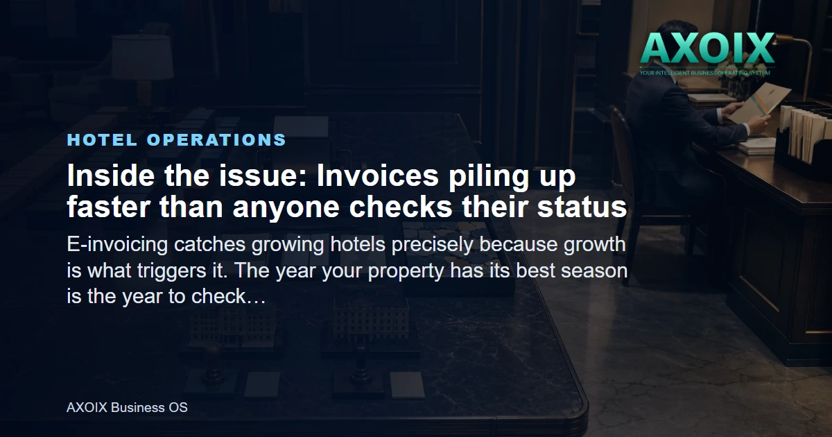 Invoices piling up faster than anyone checks their status