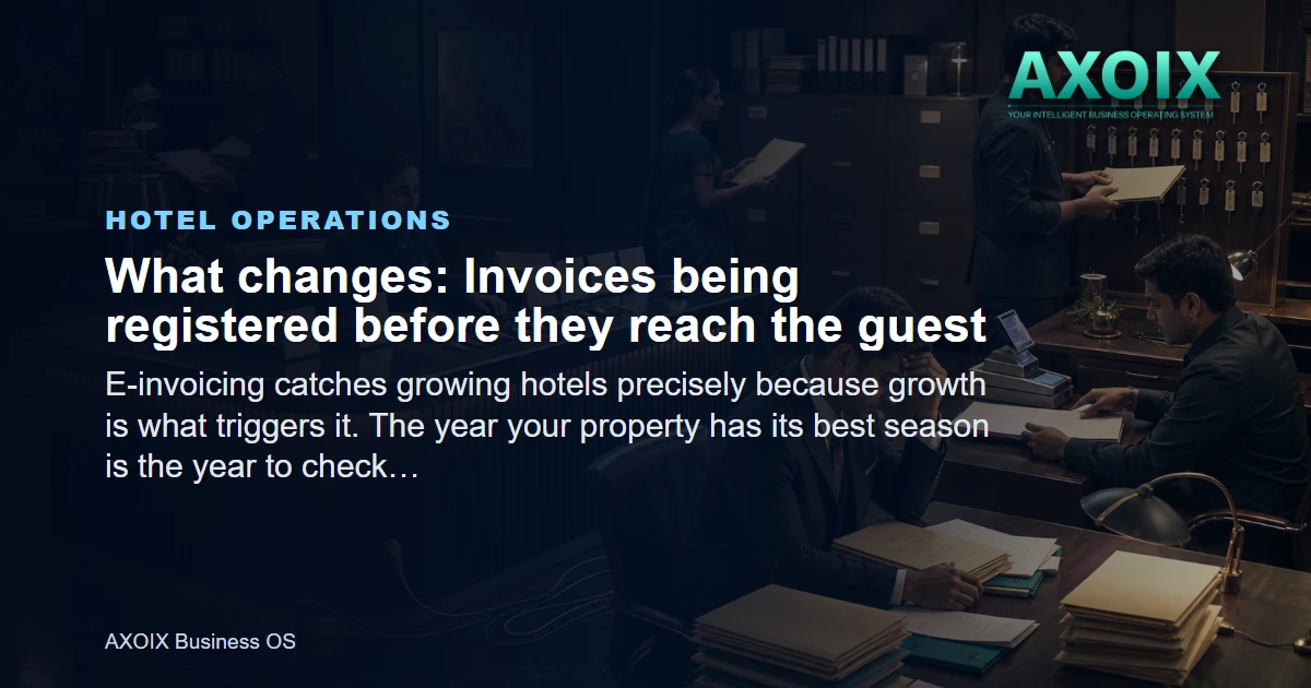 Invoices being registered before they reach the guest