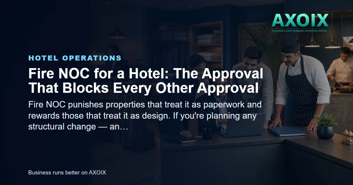Fire NOC for a Hotel: The Approval That Blocks Every Other Approval