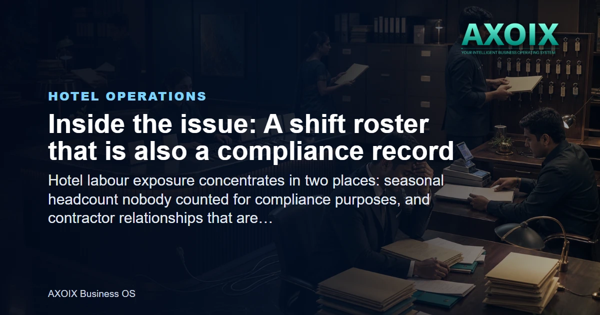 A shift roster that is also a compliance record