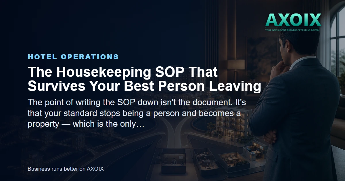 Featured image for The Housekeeping SOP That Survives Your Best Person Leaving