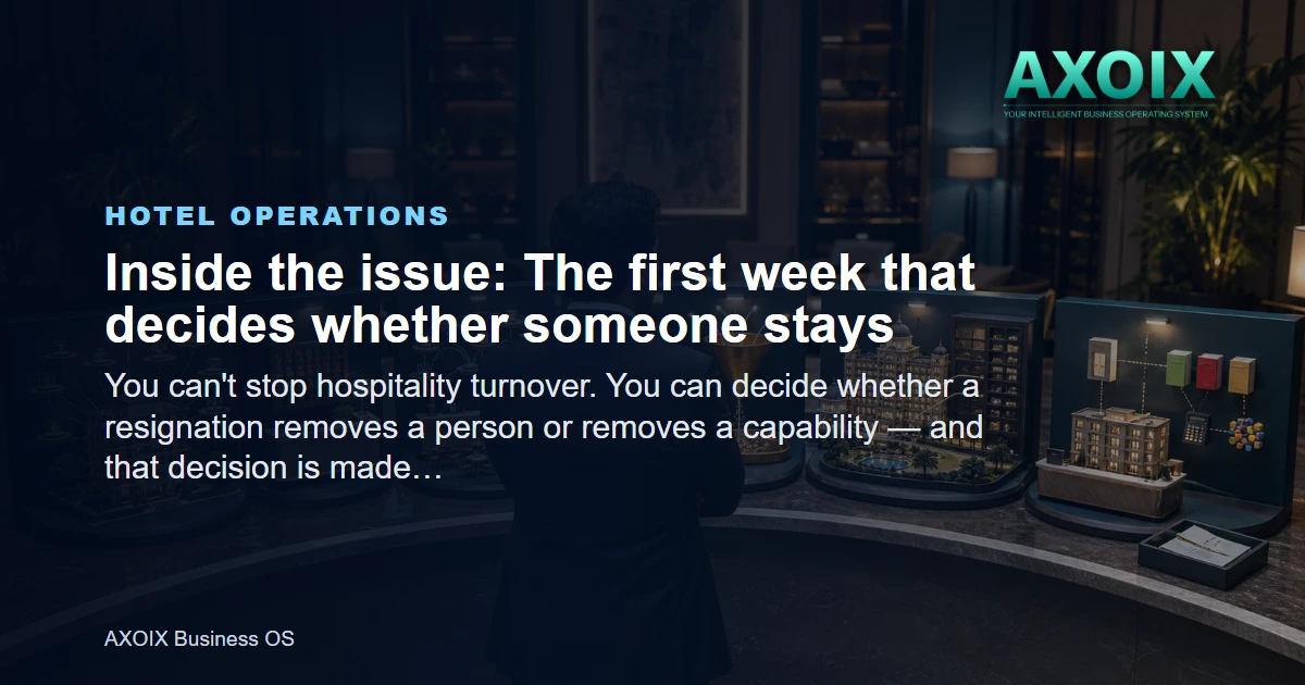 The first week that decides whether someone stays