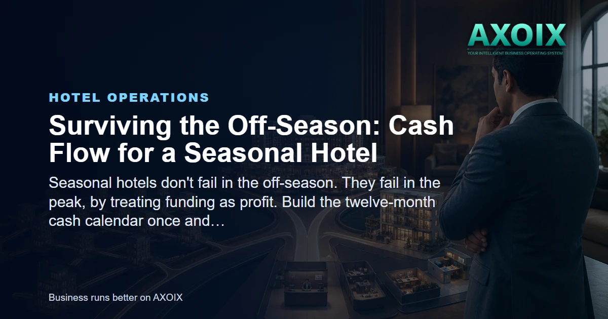 Peak season cash planned across the lean months