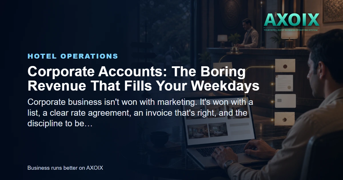 Featured image for Corporate Accounts: The Boring Revenue That Fills Your Weekdays