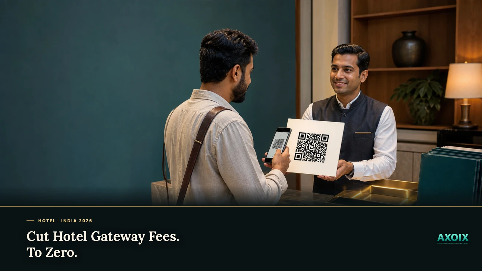 Zero-fee UPI versus 2% card fee for hotel payments