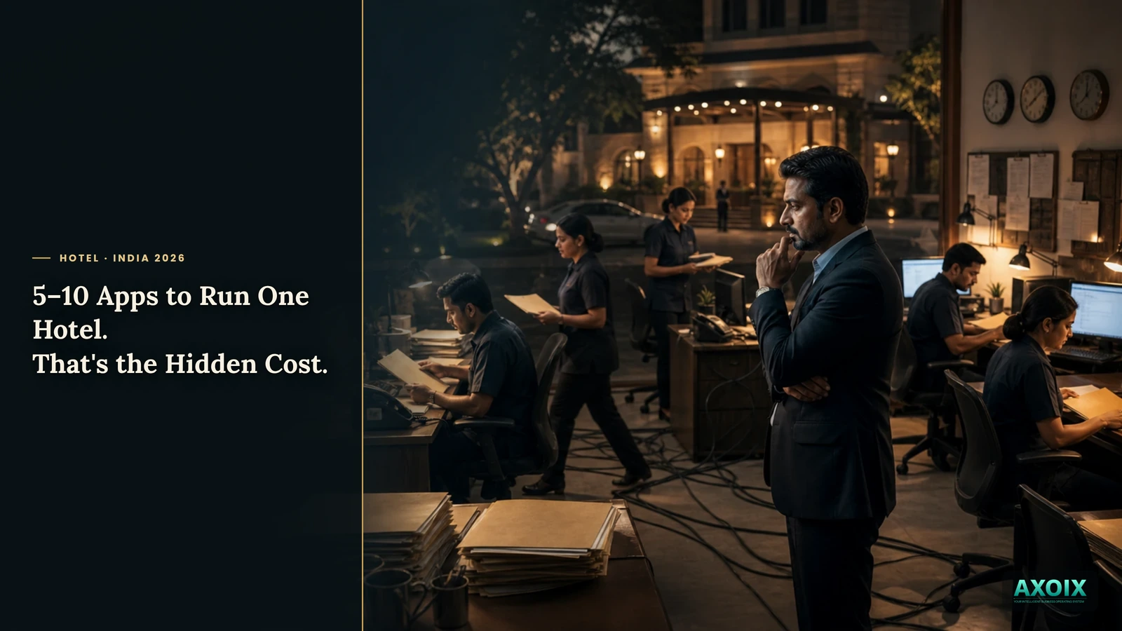 The hidden cost of a hotel software stack shown as an iceberg