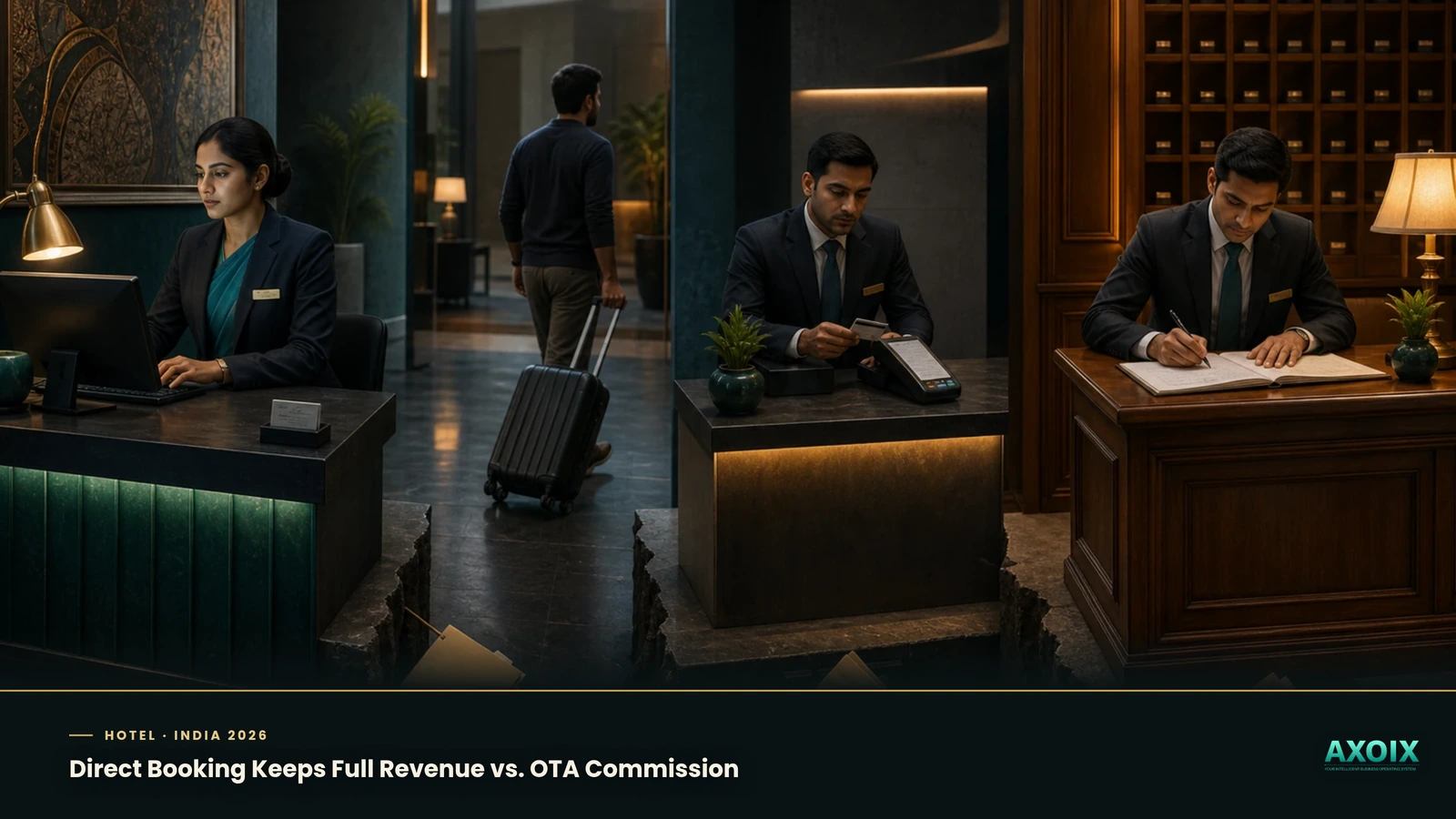 Commission-free direct hotel booking versus OTA commission