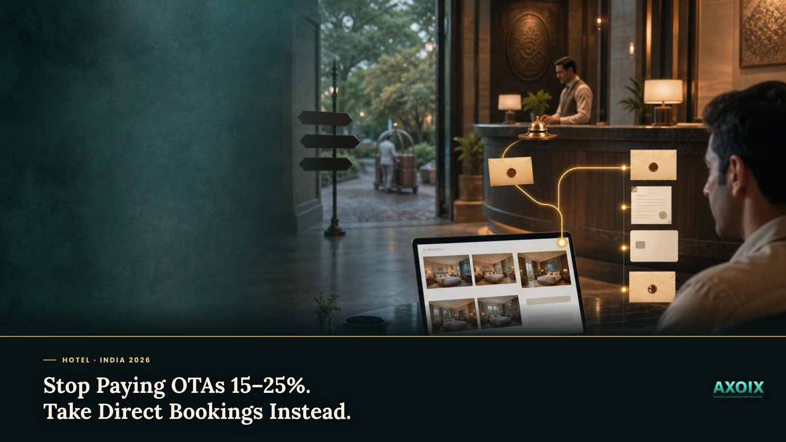 Commission-free direct hotel booking versus OTA commission