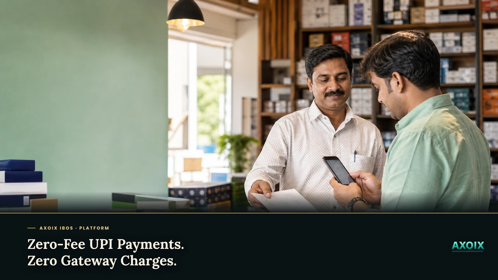 Zero-Fee UPI Payments on Every Invoice: How AXOIX Eliminates Gateway Charges