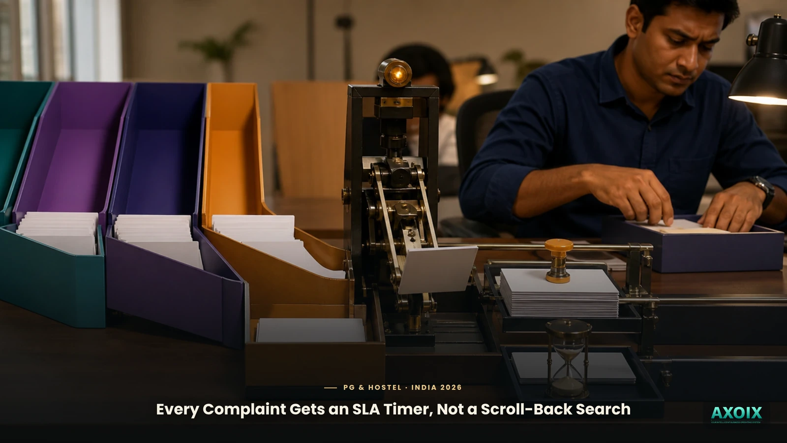 A maintenance complaint ticket with an SLA timer counting down