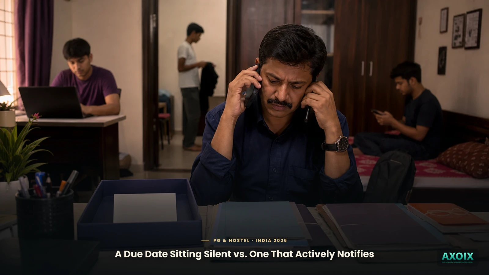 A tenant logging in directly to see their own bill and notice period