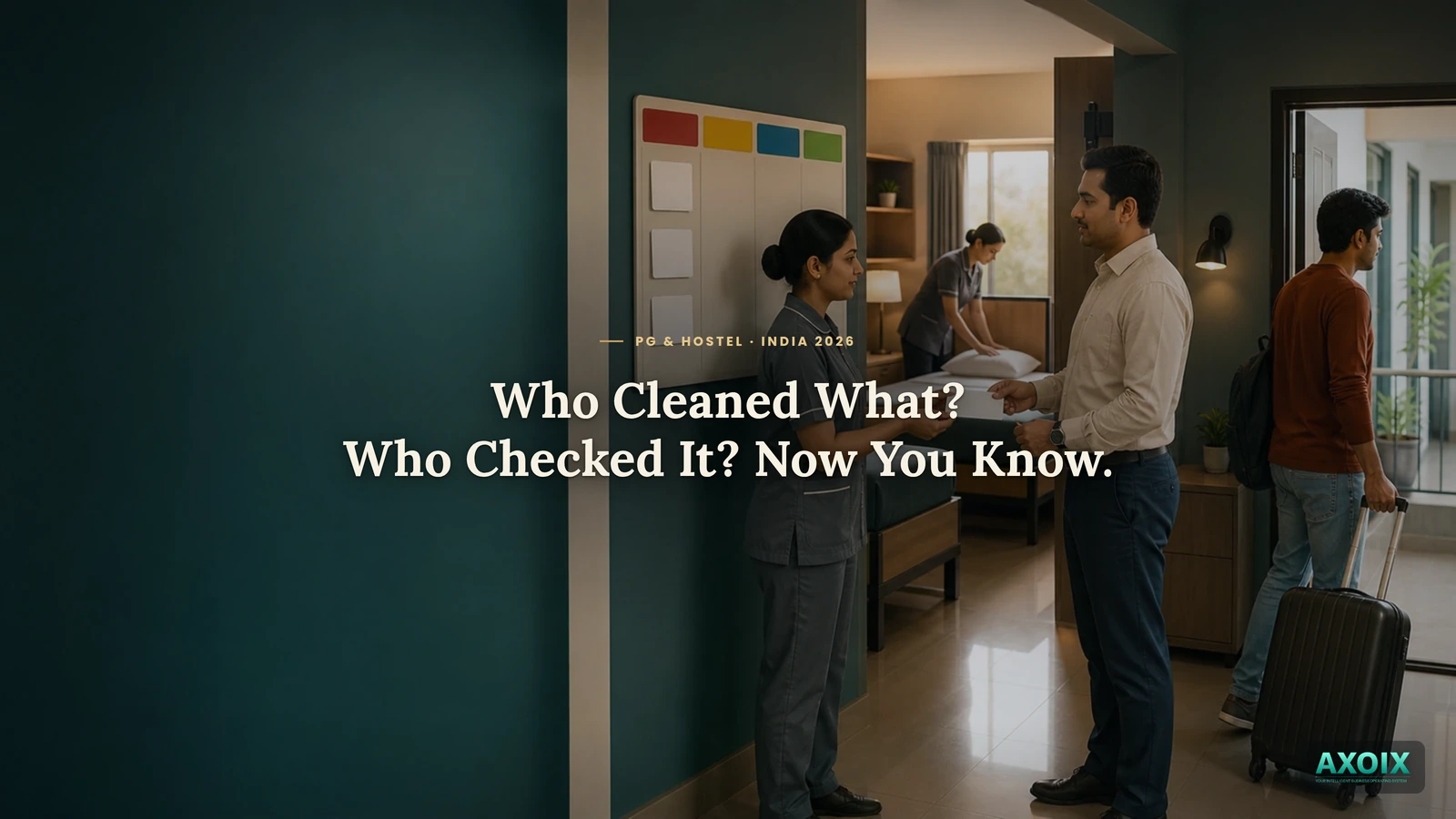 Tracking Room Turnover in a PG: Who Cleaned What, and Who Checked It