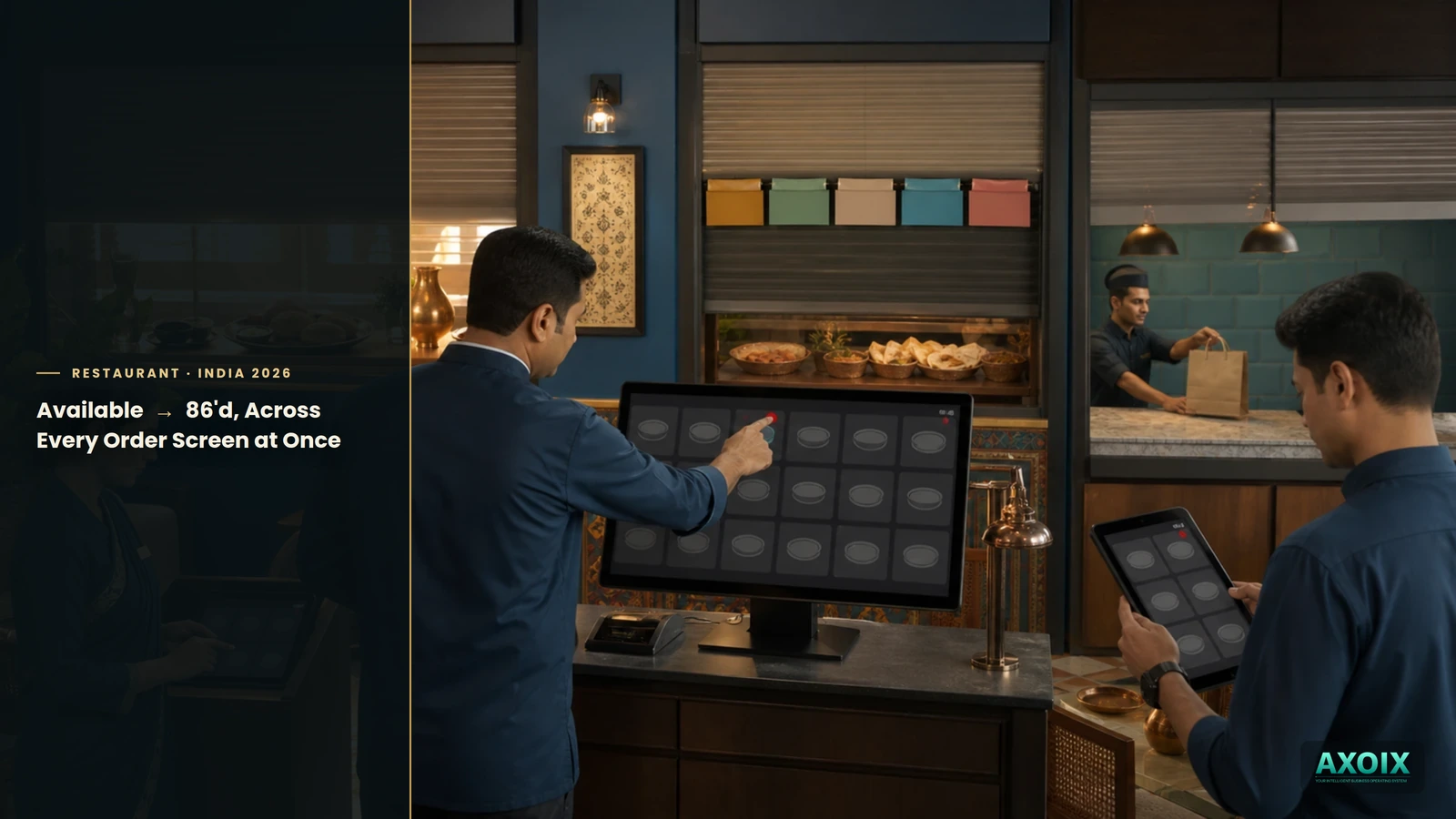 An item flipping from available to 86'd across every order screen at once
