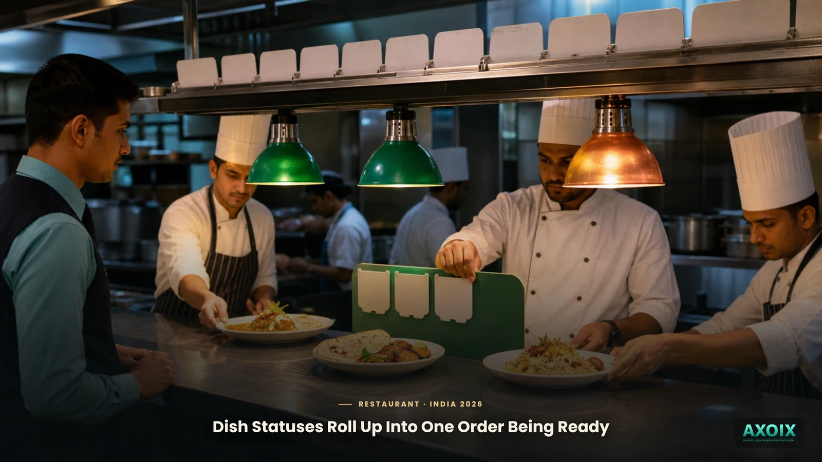 Individual dish statuses rolling up into one order being fully ready