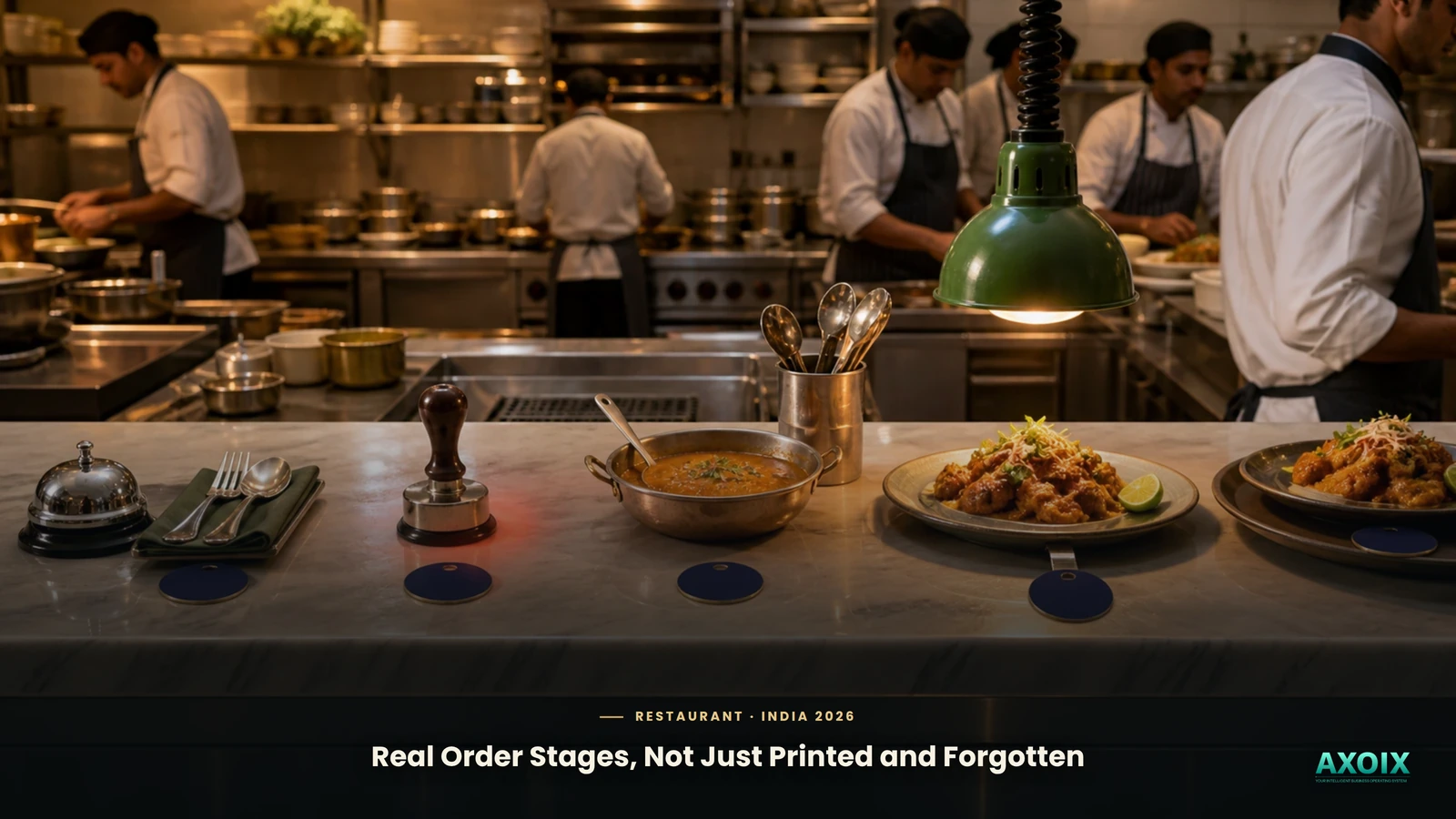 An order status moving through real stages instead of just printed and forgotten