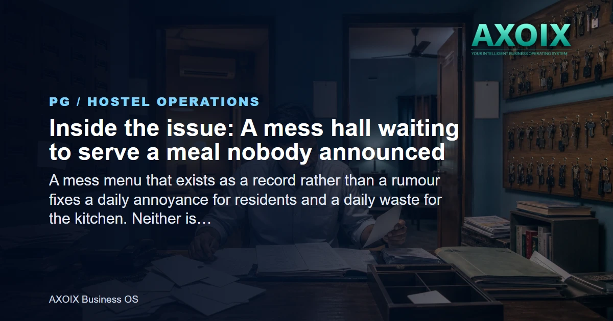 A mess hall waiting to serve a meal nobody announced