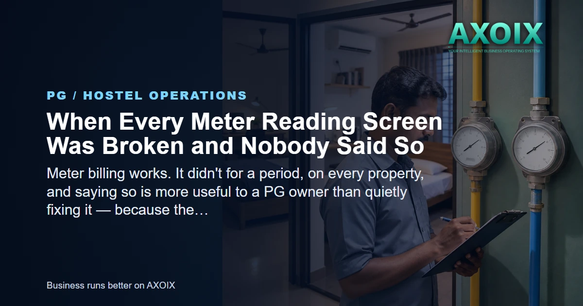 PG meter readings recorded reliably for utility billing