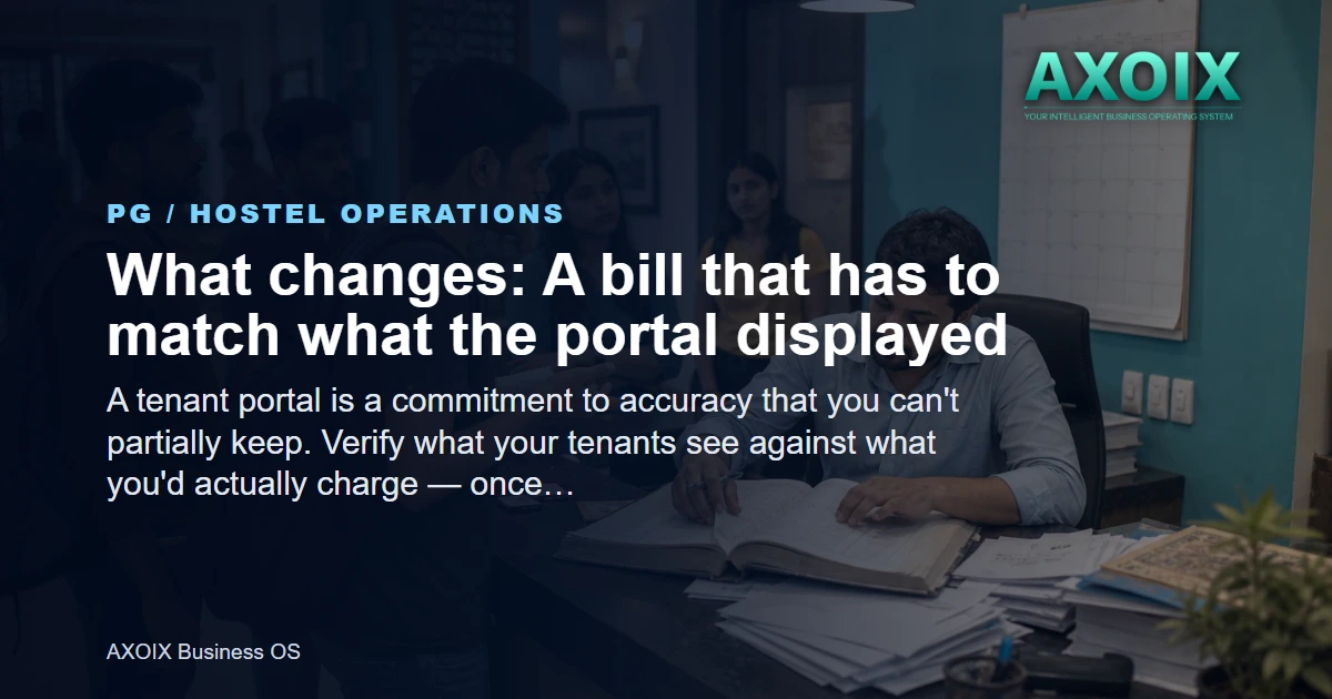 A resident checking what they owe on their phone