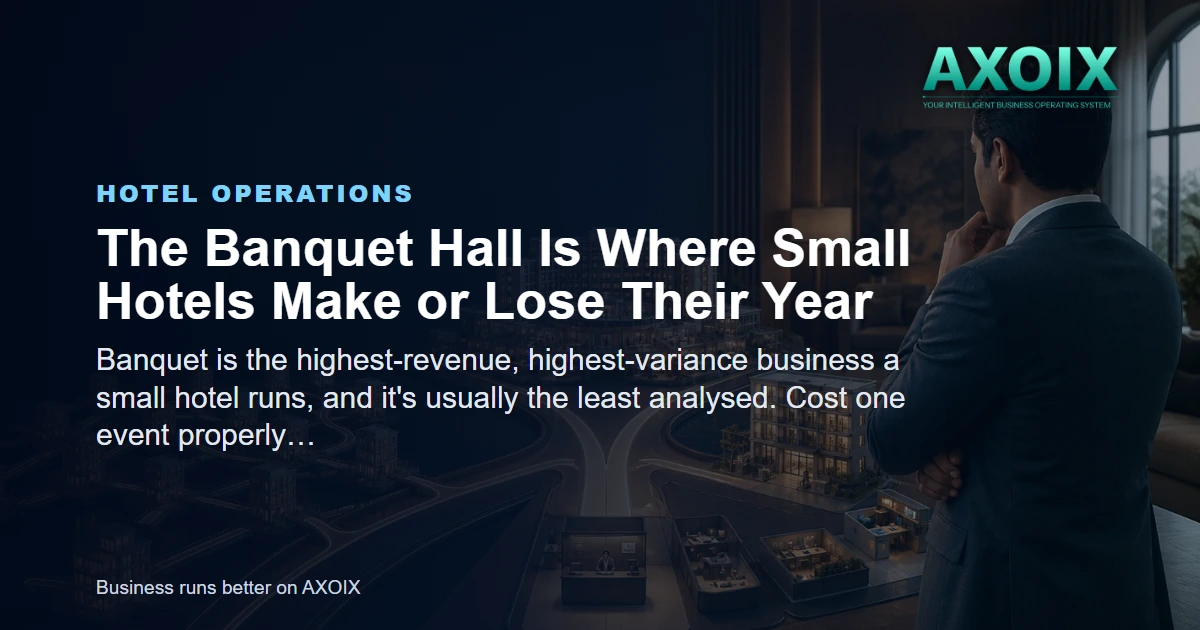A banquet event costed properly before it is quoted