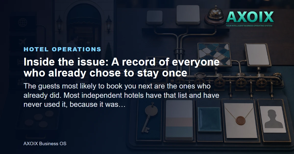 A record of everyone who already chose to stay once