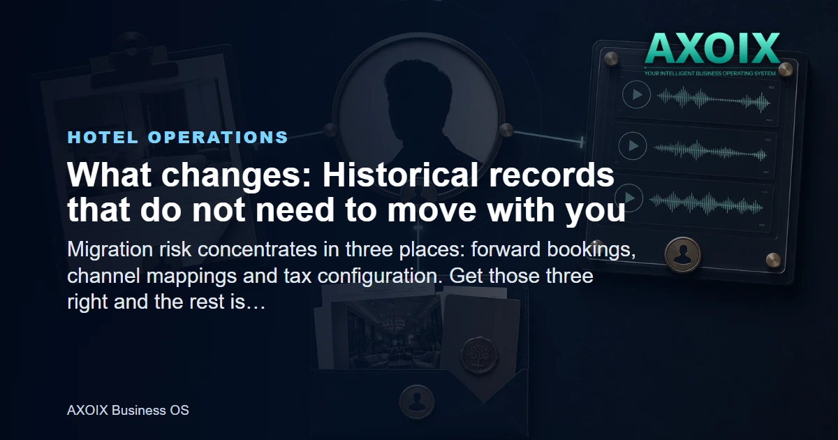 Historical records that do not need to move with you
