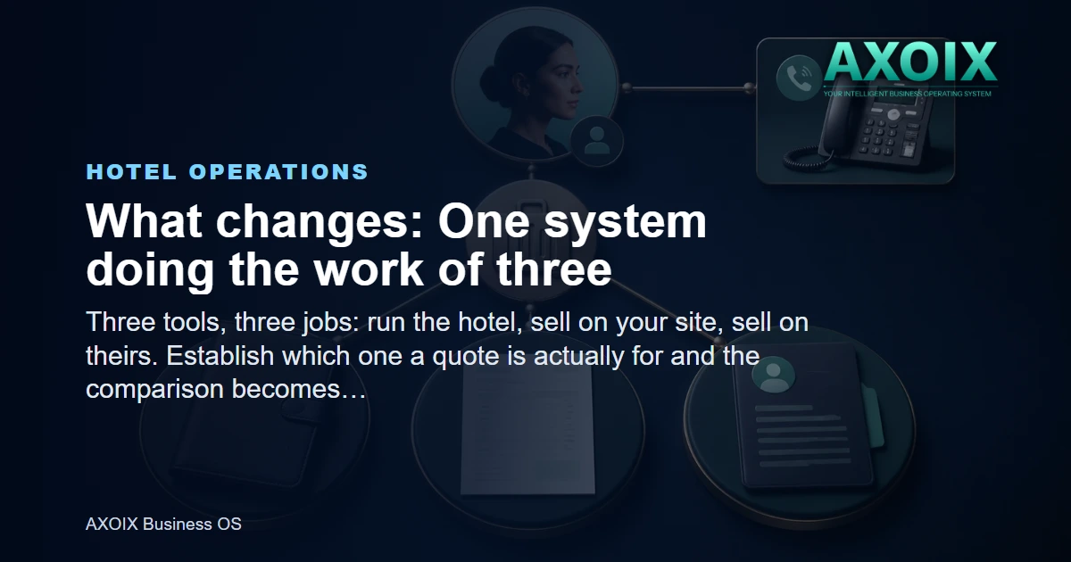 One system doing the work of three