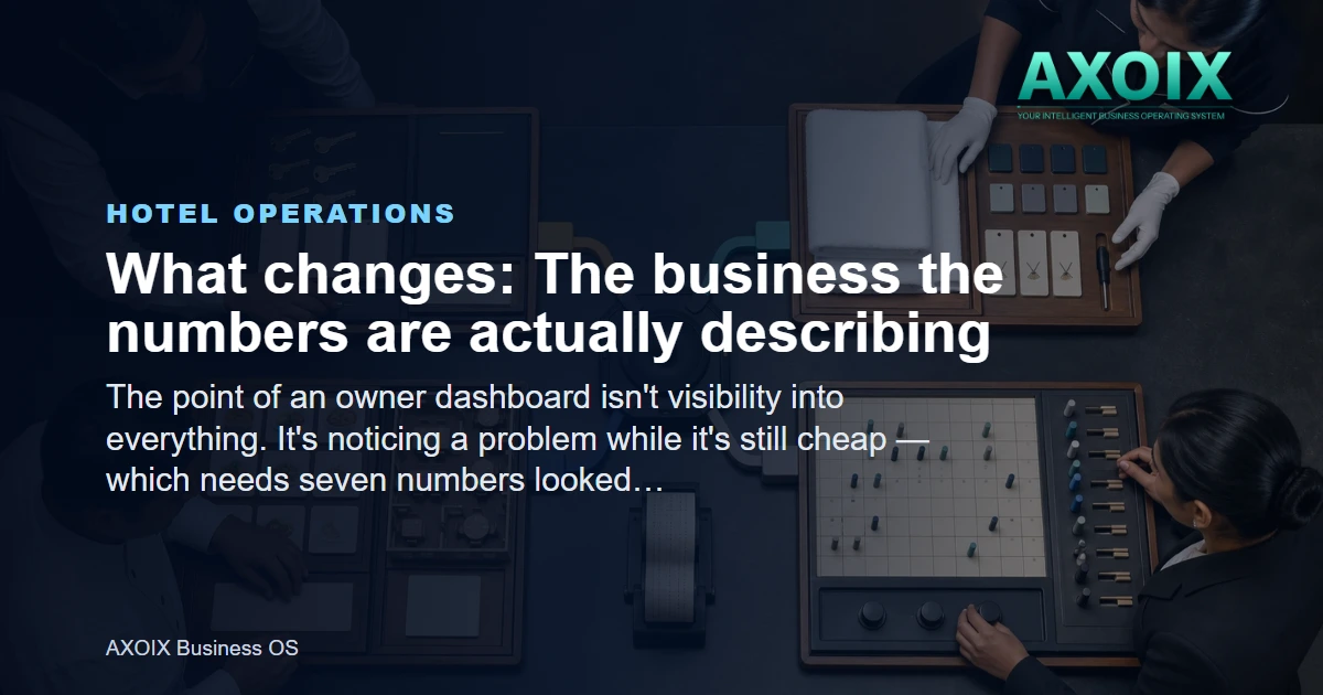The business the numbers are actually describing