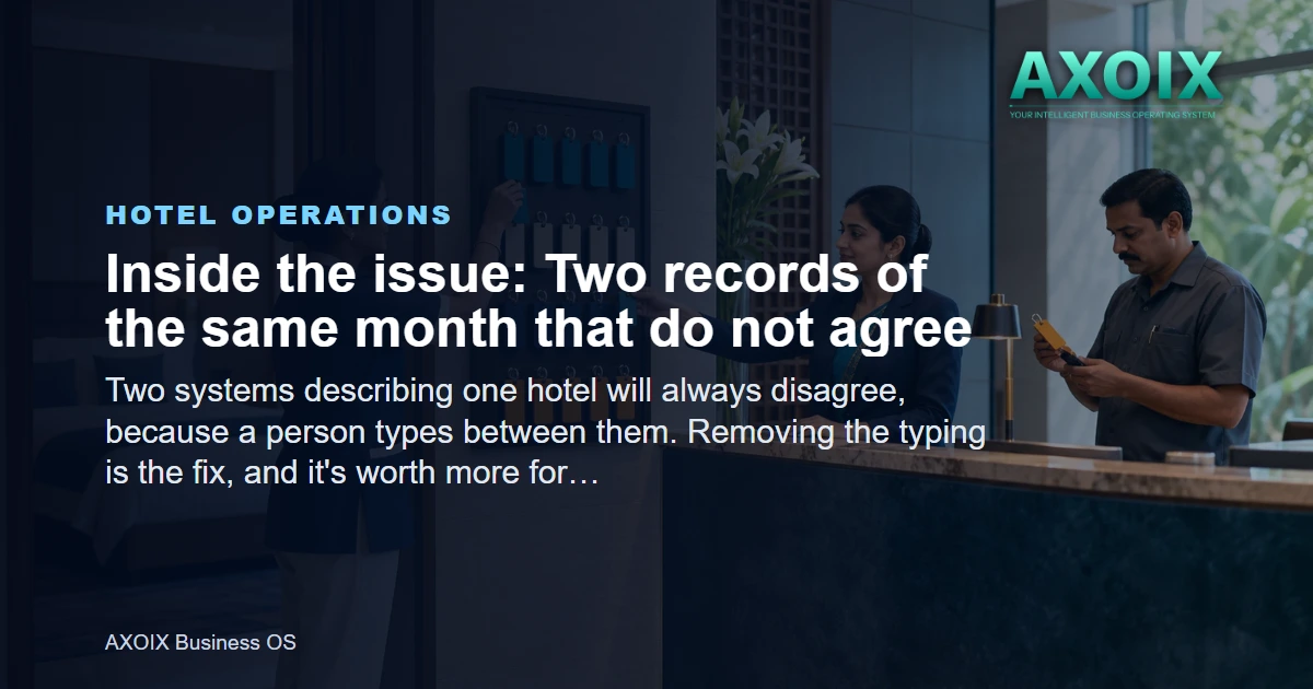 Two records of the same month that do not agree