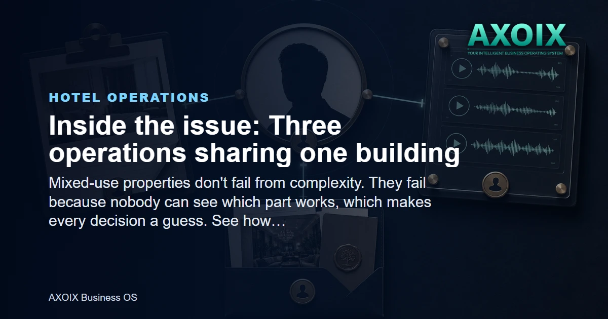 Three operations sharing one building