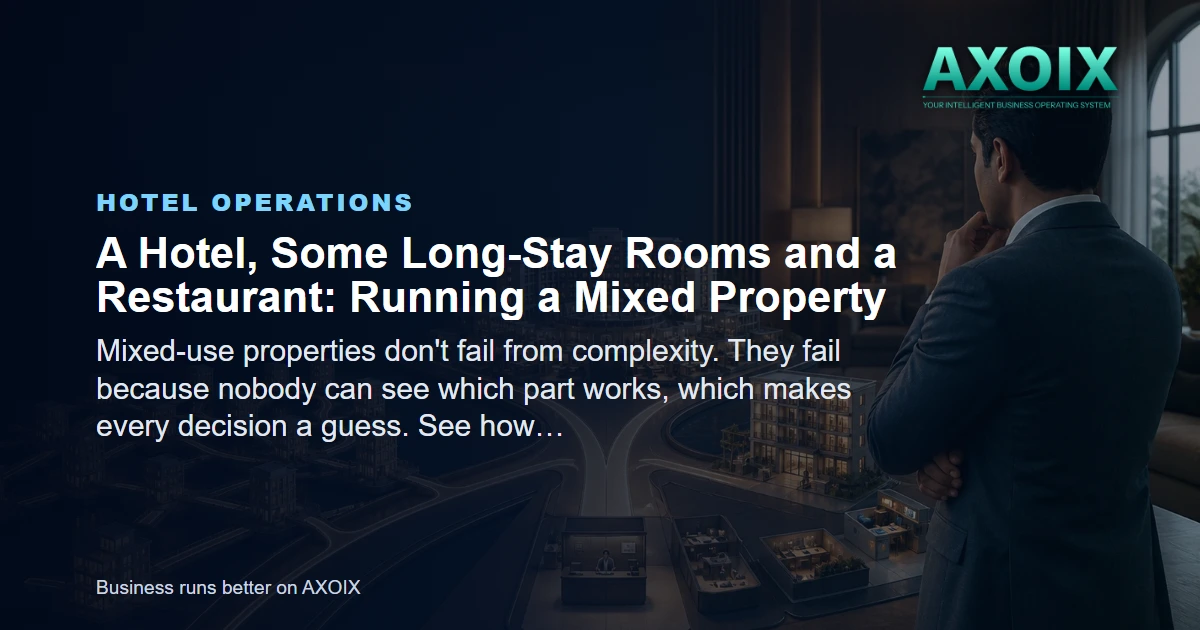 Nightly rooms, monthly tenants and a restaurant in one building