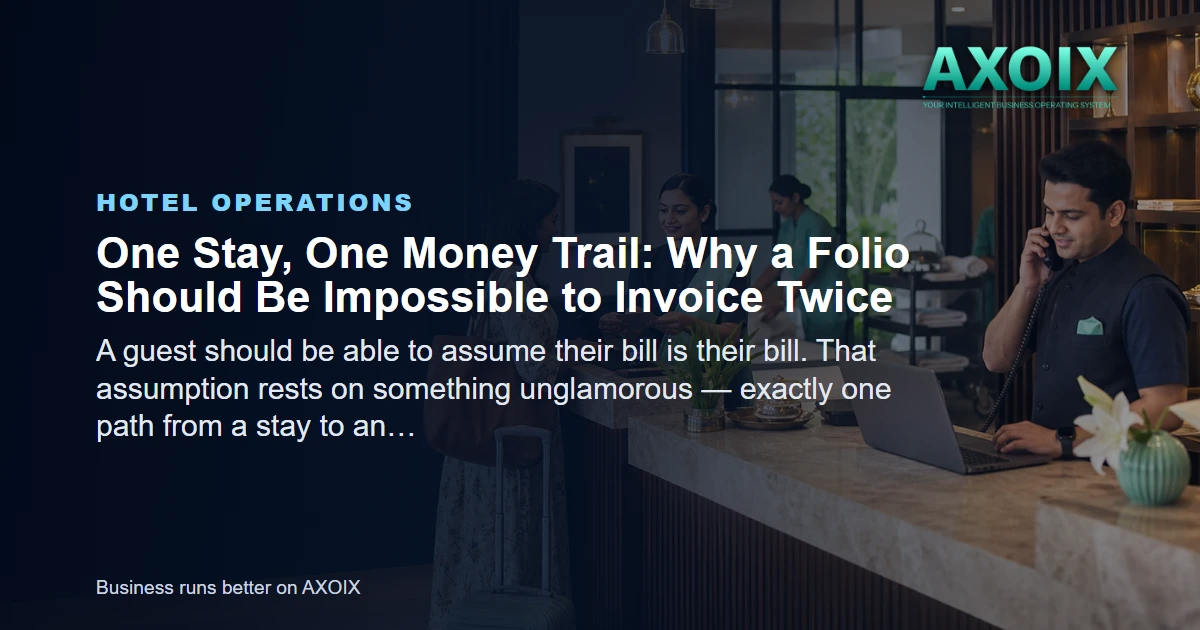 One stay producing exactly one invoice and one ledger entry